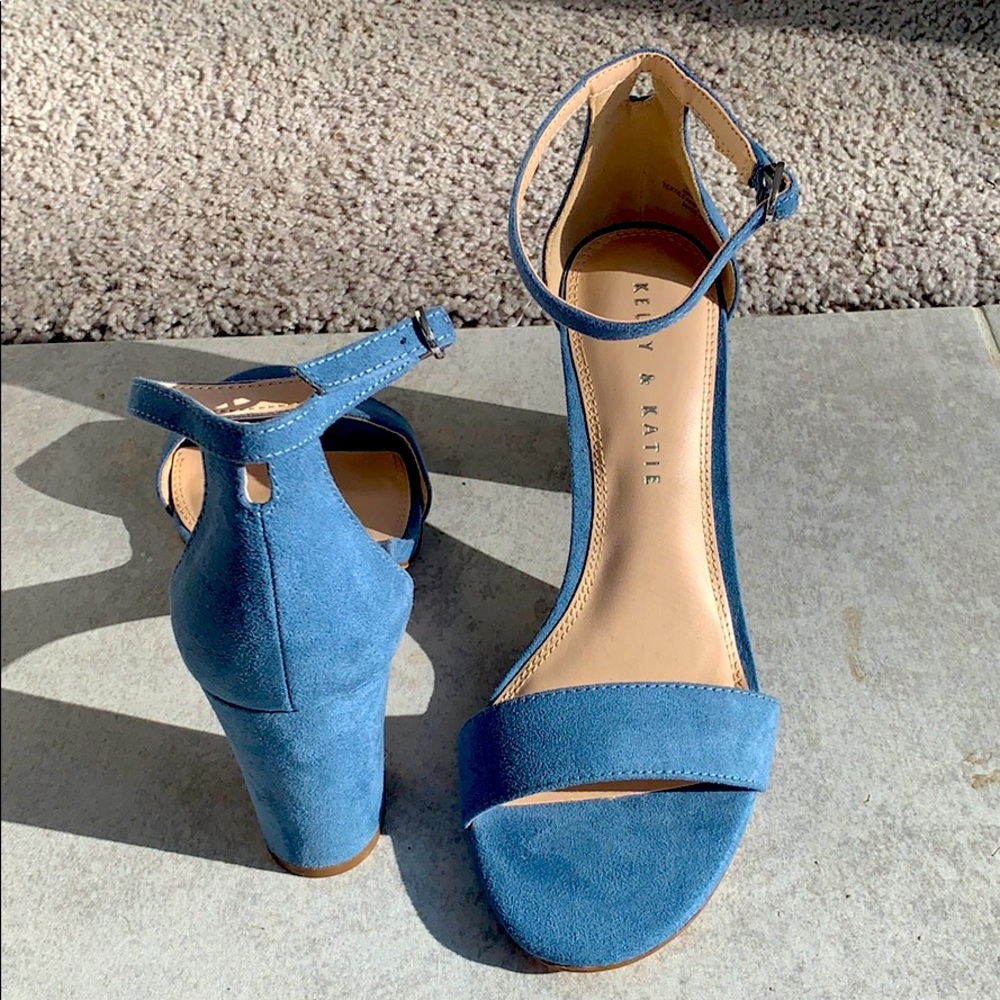 Kelly and Katie blue sandal heel